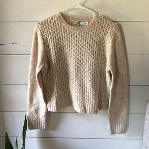Zara knit sweater with pearls
